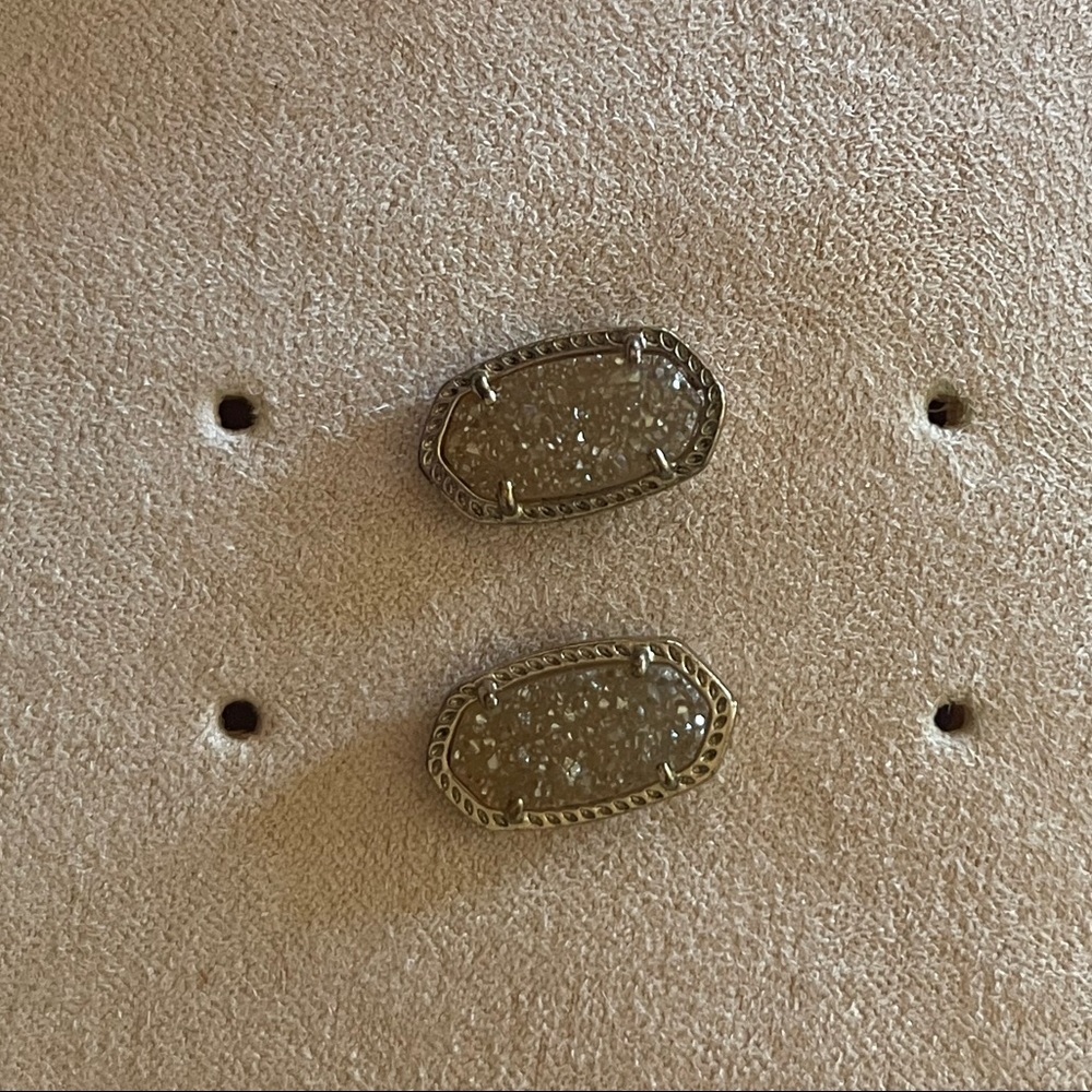 Kendra Scott Ellie Studs Brass with Sand Drusy (Limited Edition)